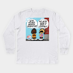 The Other Ones Very Asian Respect Equitable Kids Long Sleeve T-Shirt